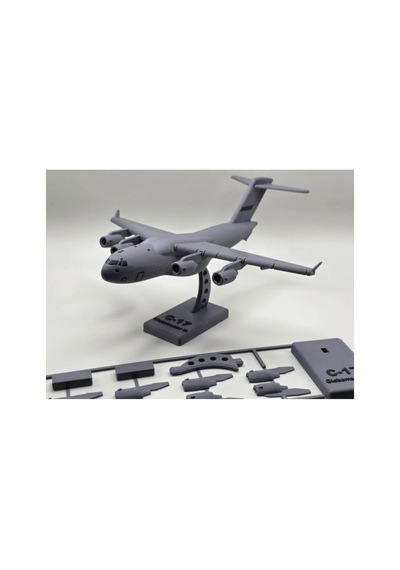 Nakliye Uçağı Model Kiti C-17, Demonte Kendin Yap Dıy Askeri Havacılık Hobi Parçalı Oyuncak, Stantlı Ofis Ve Masaüstü Dekoratif Hediyelik Koleksiyon Eşyası 18x17 Cm