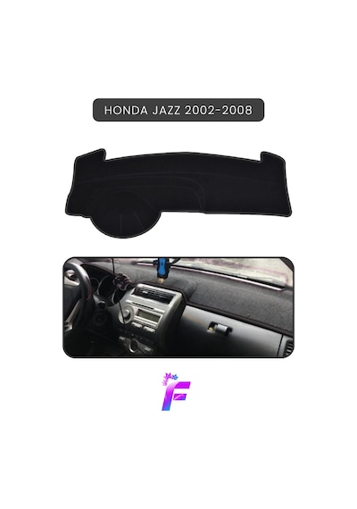 Honda Jazz 2002-2008 Uyumlu Torpido Örtüsü Çatlama Ve Isıya Karşı Tam Koruma Oto Aksesuar Tc30 Siyah