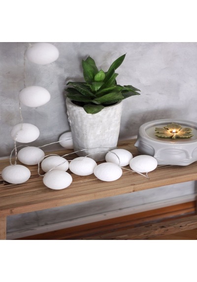 Pure White Işıklı Top Dekoratif Aydınlatma