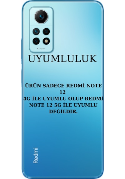 Xiaomi Redmi Note 12 Pro 4g Uyumlu Kılıf Esnek Silikon Telefon Kılıfı Ve Temperli Cam Ekran Koruyucu