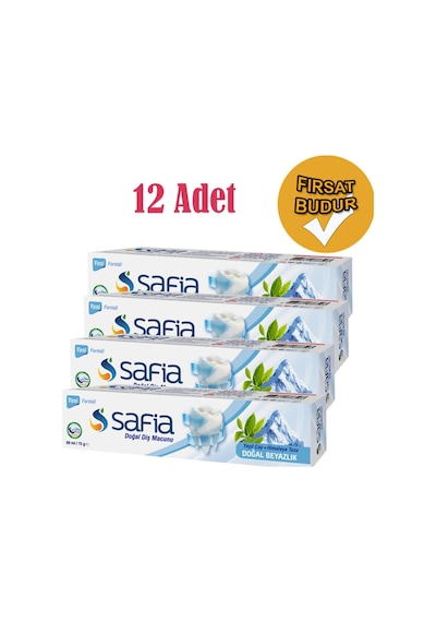 Diş Macunu 75 Gr Yeşilçay + Himalaya Tuzu Komple Helal Merka X 12 Adet
