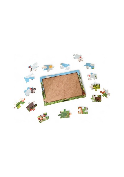Kediler Ve Fare 16 Parça Eğitici Öğretici Ahşap Çocuk Puzzle Yapboz Bebek Çocuk Oyuncak