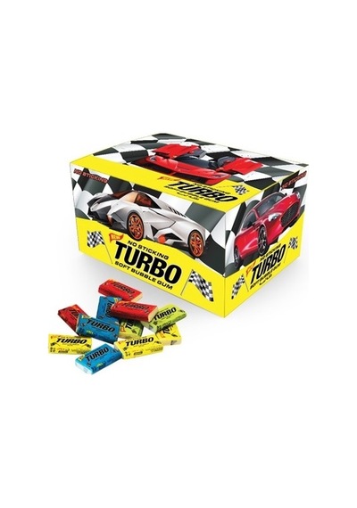 Turbo Tutti Frutti Aromalı Şekerli Balonlu Sakız 100 Adet