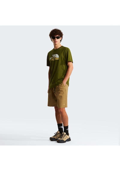 The North Face M Mountaın Lıne Regular Short Sleeve Tee Erkek Tişört Nf0a8guxbrı1 Yeşil