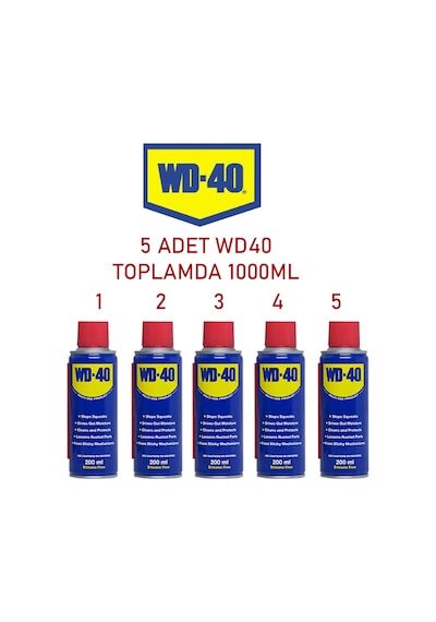 Wd-40 Pas Sökücü 5 Adet 1000 ML