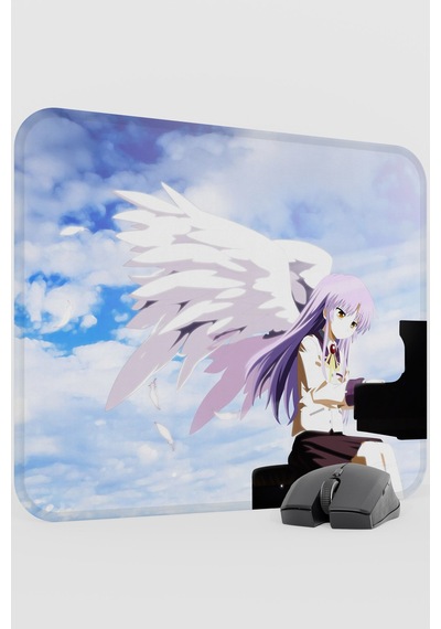 Angel Beat S Anime V1 - 48x40 Xl Gaming Kauçuk Kaymaz Taban Mouse Pad Fare Altlığı