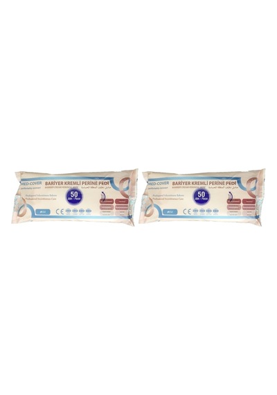 Med-Cover Bariyer Kremli Perine Bölgesi Pedi Bezi 50 x 2 Paket