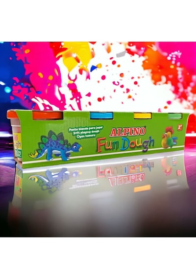 Alpino Fun Dough 400 Gr 4'lü Oyun Hamuru 4x100 Gr Çok Renkli