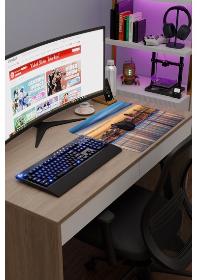 San Francisco Kaliforniya Abd 2 V2 48x40 Xl Gaming Kauçuk Kaymaz Taban Mouse Pad Fare Altlığı