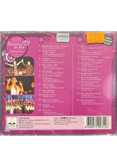 Plak Değildir Cd Dir Cd Cenk Taşkan Nükhet Duru Sevgiyle El Ele