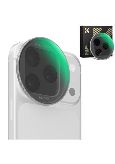K&f Concept İphone 17 Pro Ve Pro Max İçin Ayarlanabilir Nd2-32 Filtre Silver
