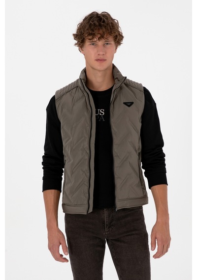 U.s. Polo Assn. Erkek Vizon Yelek Dokuma 50310304-vr052 Vizon