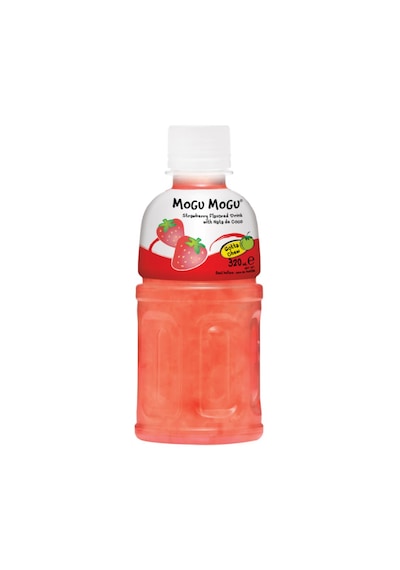 Mogu Mogu Strawberry Flavored Drink With Nata De Coco 320 ML