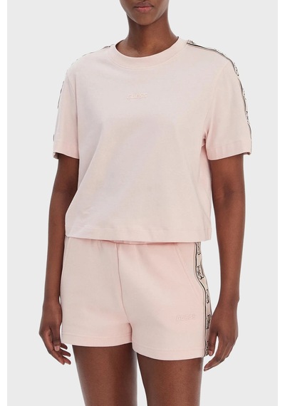 Guess Bayan T Shirt V3rı08 I3z14 G67b Pembe Pembe