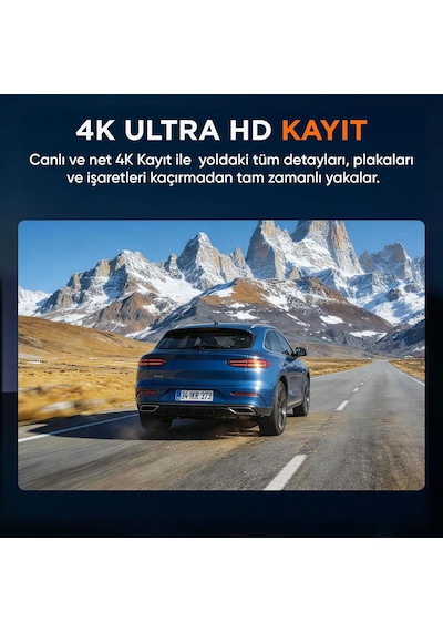 Mini 7 Pro 4k Ultra Hd Hdr Wi-fi 6 Gps'li Mini Araç Kamerası