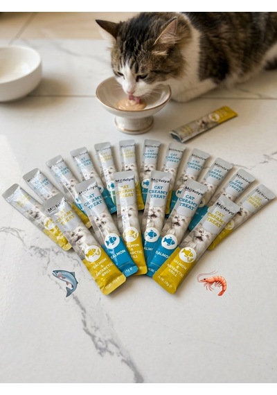 Krem Kedi Ödül Maması Tavuk Ve Somon Çeşitleri 15 Gr Karışık Tatlar 20 Adet