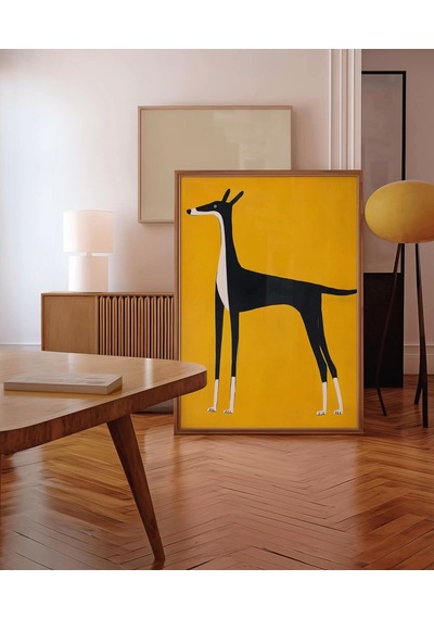 Çerçevesiz Poster Kuyrukta Denge
