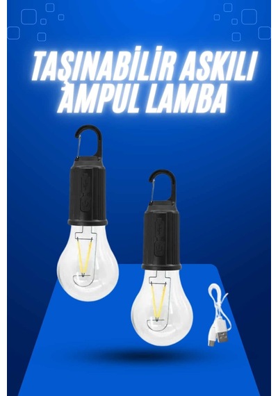 Askılı Kırılmaz Led Işık Kamp Bahçe Lambası Taşına Baaaaaa4-0f916
