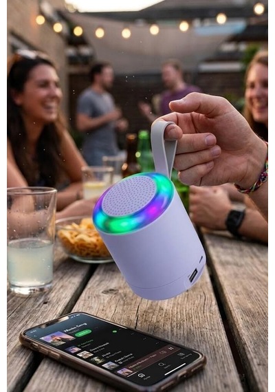 Özel Seri Bluetooth Hoparlör D24 Mor Cep Boy Kablosuz Ses Ev Eşyası