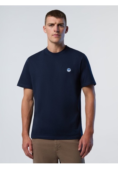 North Sails Basic Logolu Erkek T-shirt-33354 Lacivert