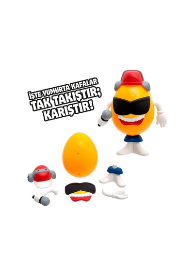 Egg Headz Yumurta Kafalar Sürpriz Yumurta 3'lü Set Seri  1