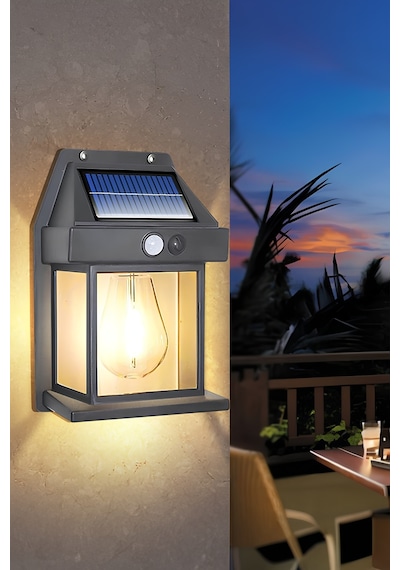 Markafox 2026 Model Yeni Suya Dayanıklı Hareket Sensörlü Güneş Enerjili Solar Led Dış Mekan Bahçe Lambası