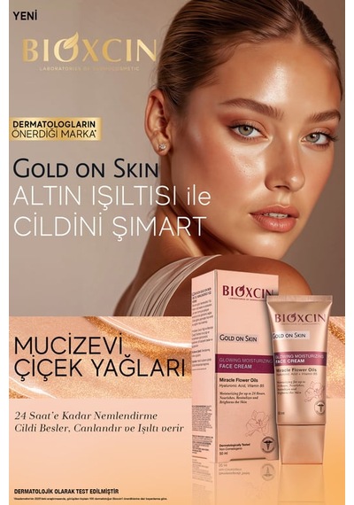 Bioxcin Gold On Skin Işıltılı Nemlendirici Yüz Kremi 50 Ml 12'li Paket