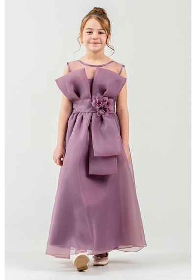 Mnk Baby & Kids Kız Çocuk Organze Tül Çiçek Ve Fiyonk Detaylı Gipe Sırtlı Prenses Abiye Elbise M00800 Mürdüm Mnk Baby & Kids Kız Çocuk Organze Tül Çiçek Ve Fiyonk Detaylı Gipe Sırtlı Prenses Abiye Elbise M00800 Mürdüm