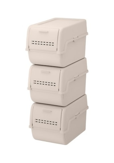 Motek S Box Organızer 2 Li 8 Lt Açık Ceviz