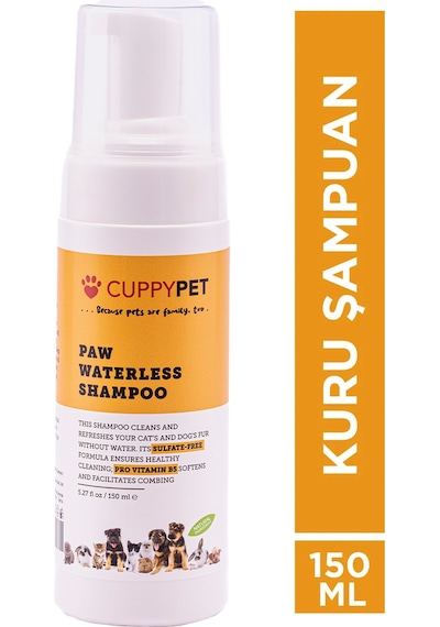 Cuppypet Evcil Hayvanlar İçin Kuru Şampuan 200 ML