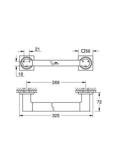 Grohe Allure Tutamak - 40955001 Gümüş