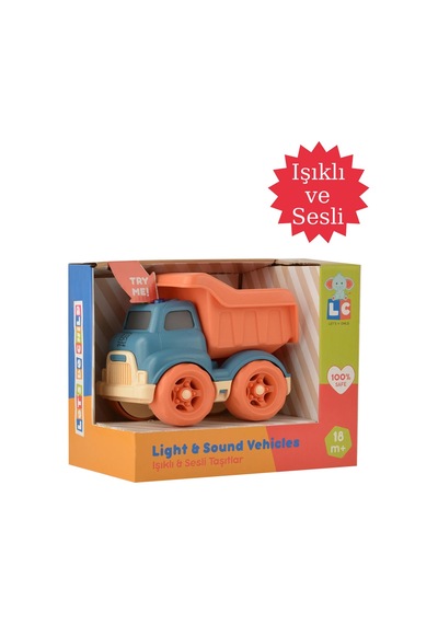 Let's Be Child Işıklı Ve Sesli Minik Kamyon Mavi S3904101623n1-2