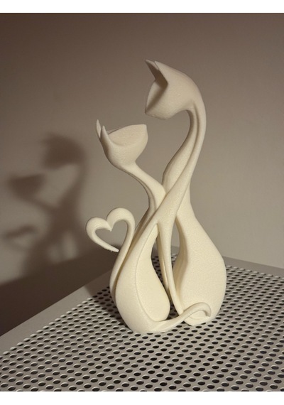 Minimal Soyut Kediheykeli Hediyelik Ev Dekorasyon Ürünü 15 Cm