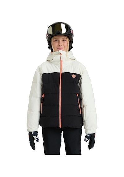 Roxy Roxy Snowyhill Puffy Girl Jk Kız Çocuk Beyaz Snowboard Ceketi Wcf0 Beyaz