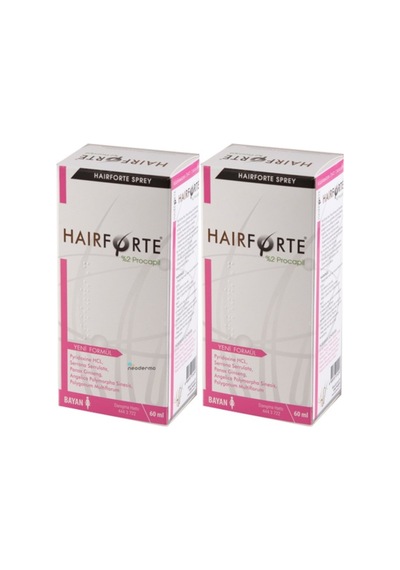Hairforte Procapil Kadınlar için Saç Dökülmesine Karşı Sprey 2 x 60 ML
