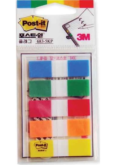 3M Post-İt Index 44 12Mm 5'Li Parmak 683-5Kp