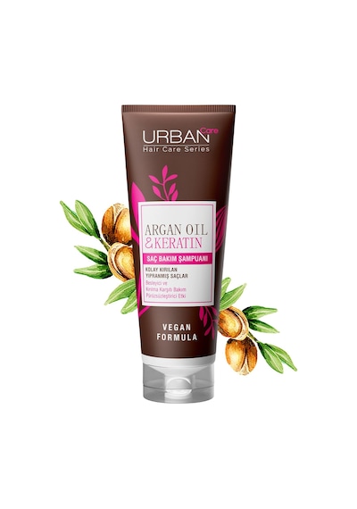 Argan Oil & Keratin Kolay Kırılan Yıpranmış Saçlara Özel Saç Bakım Seti-vegan