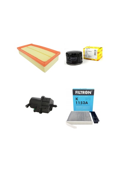 Bosch Filtre Bakım Seti Renault Modus 1.5 Dizel Hava + Yağ F + Yakıt F. + Polen Filtron