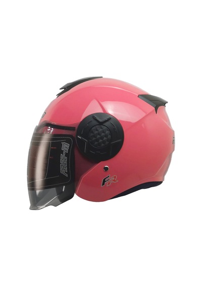Free M Double Güneş Vizörlü Sertifikalı Abs Material Yarım Kask Pembe
