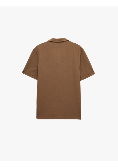 Koton Regular Fit Kısa Kollu Dokulu Basic Polo Yaka Tişört Kahverengi 6sam10091mk Kahve Koton Regular Fit Kısa Kollu Dokulu Basic Polo Yaka Tişört Kahverengi 6sam10091mk Kahve