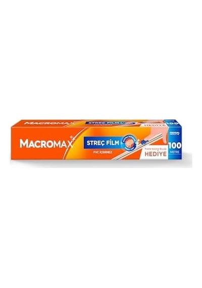 Streç Film 100 Metre, Pratik Kesme Bıçağı Hediyeli, Büyük Ekonomik Boy, Pvc İçermez