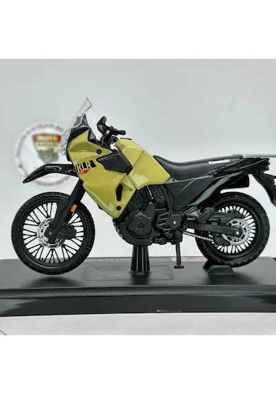 Kawasaki Klr 650 1:18 Diecast Model Motosiklet Detaylı Adventure Tasarım