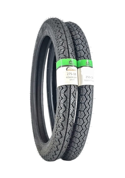 Lastik Takımı 275-18 Power Ve 250-18 Tiger Tt Tubetype - İç Lastikli Tip - Onmx