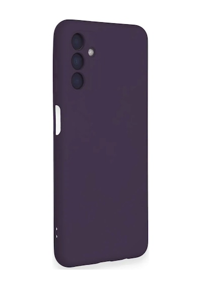 Samsung Uyumlu Galaxy A14 4g Kılıf Nano İçi Kadife Silikon - Mor Aklby-bsva58 standart