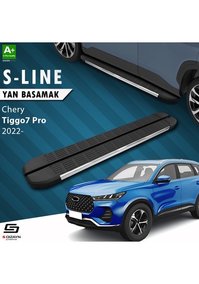 S-dizayn Chery Tiggo7 Pro S-line Krom Yan Basamak 183 Cm 2022 Üzeri