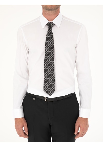 Cacharel Beyaz Slim Fit Pamuk Karışımlı Gömlek 15841036