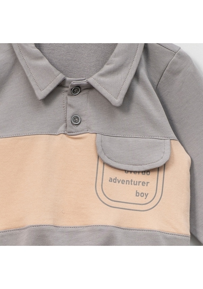 Overdo Kids Erkek Çocuk1-4 Yaş Cep Baskılı Sweat Çok Renkli