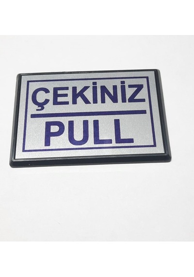 Büro İş Güvenliği İçin 10x7cm Mini Yapışkanlı Pull Çekiniz Uyarı Tabelası