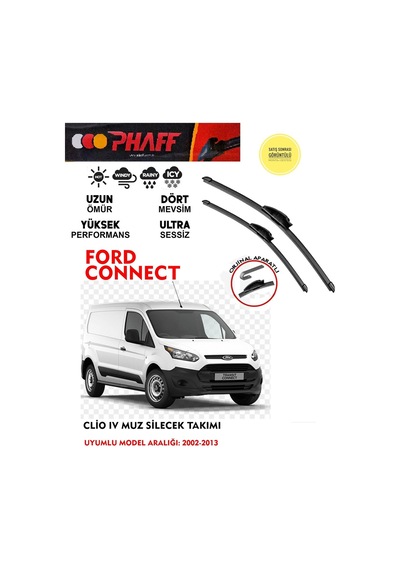 Ford Connect Ön Muz Silecek Takımı 2012 Model Araca Özel Aparat