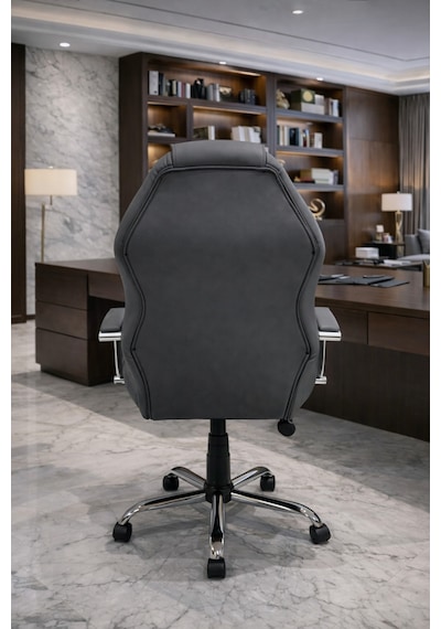 Noyan Yönetici Ofis Koltuğu Lüks Büro Koltuğu Ergonomik Yatar Mekanizmalı Deri Antrasit Renk Gri Noyan Yönetici Ofis Koltuğu Lüks Büro Koltuğu Ergonomik Yatar Mekanizmalı Deri Antrasit Renk Gri